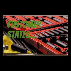 Customer States... Toolbox Sticker