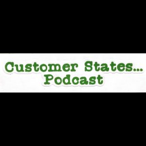 Customer States... Podcast clear background sticker